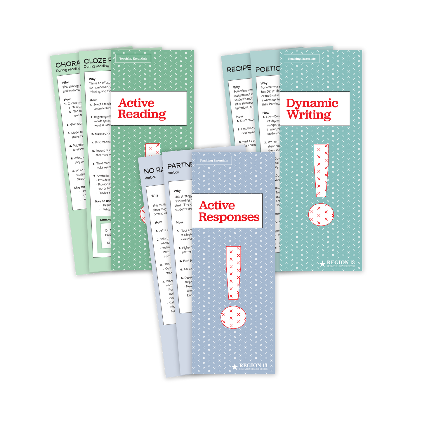 Preview of the three decks for the Active Engagement Bundle. This stand alone bundle is also included in the Teaching Essentials Kit.