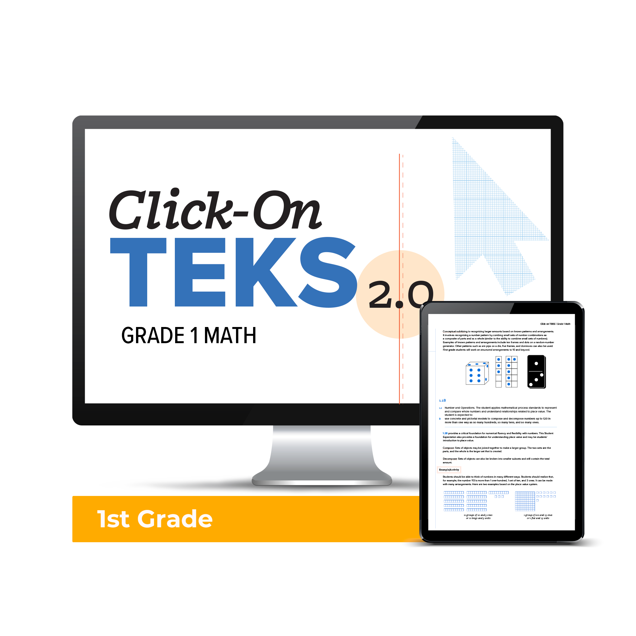Click-On TEKS 2.0: Grade 1 Math (Downloadable PDF) – Region 13 Products