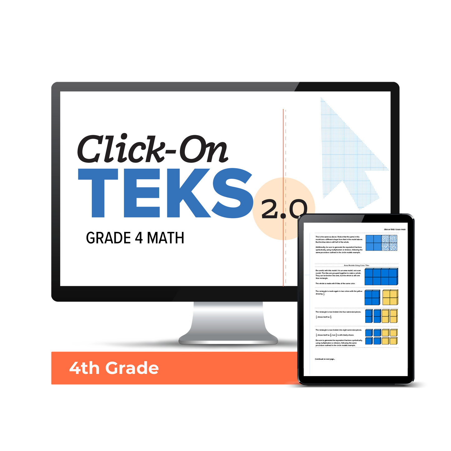 Click-On TEKS 2.0: Grade 4 Math (Downloadable PDF)