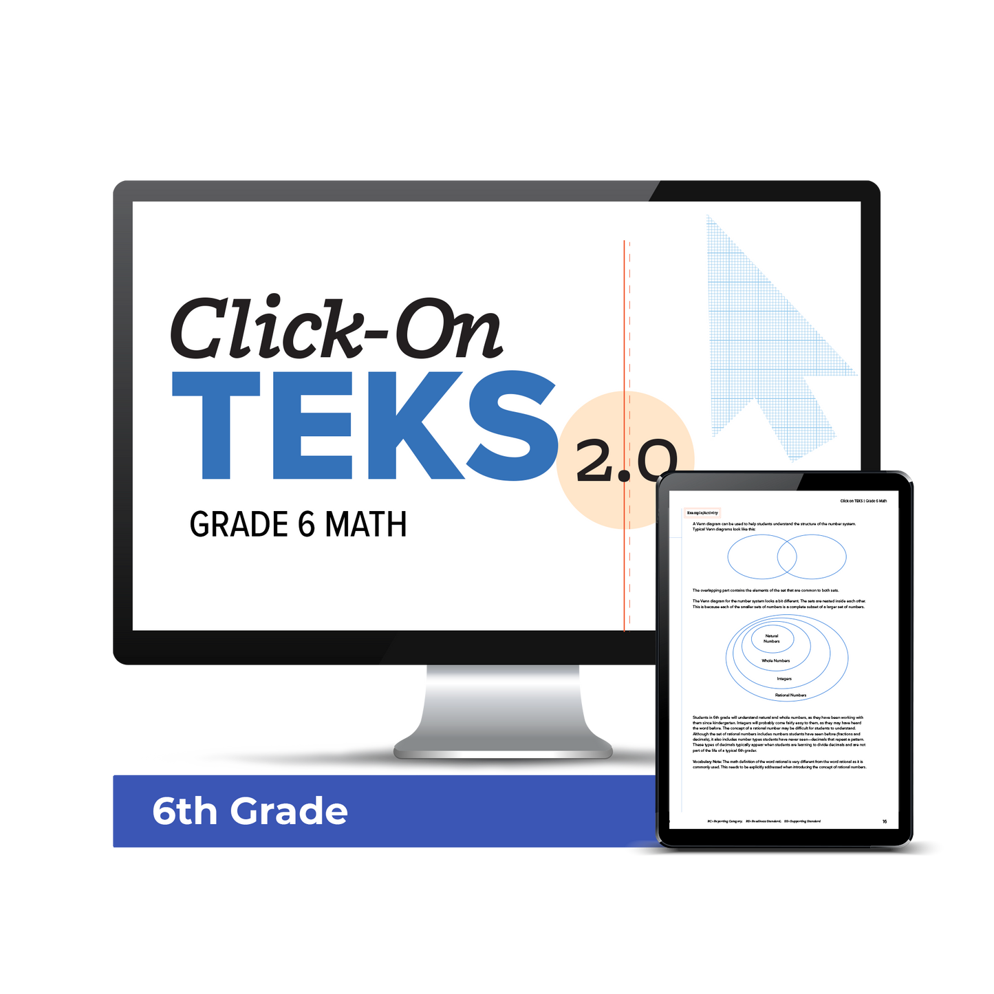 Click-On TEKS 2.0: Grade 6 Math (Downloadable PDF)