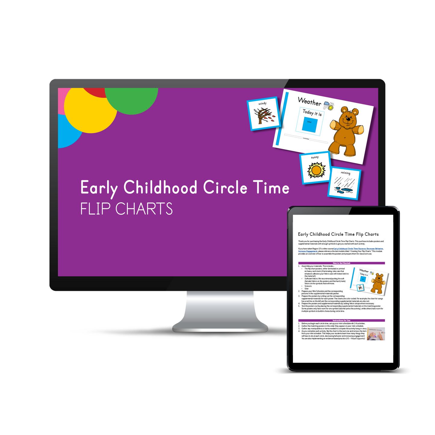 Early Childhood Circle Time Flip Charts (Downloadable PDFs)