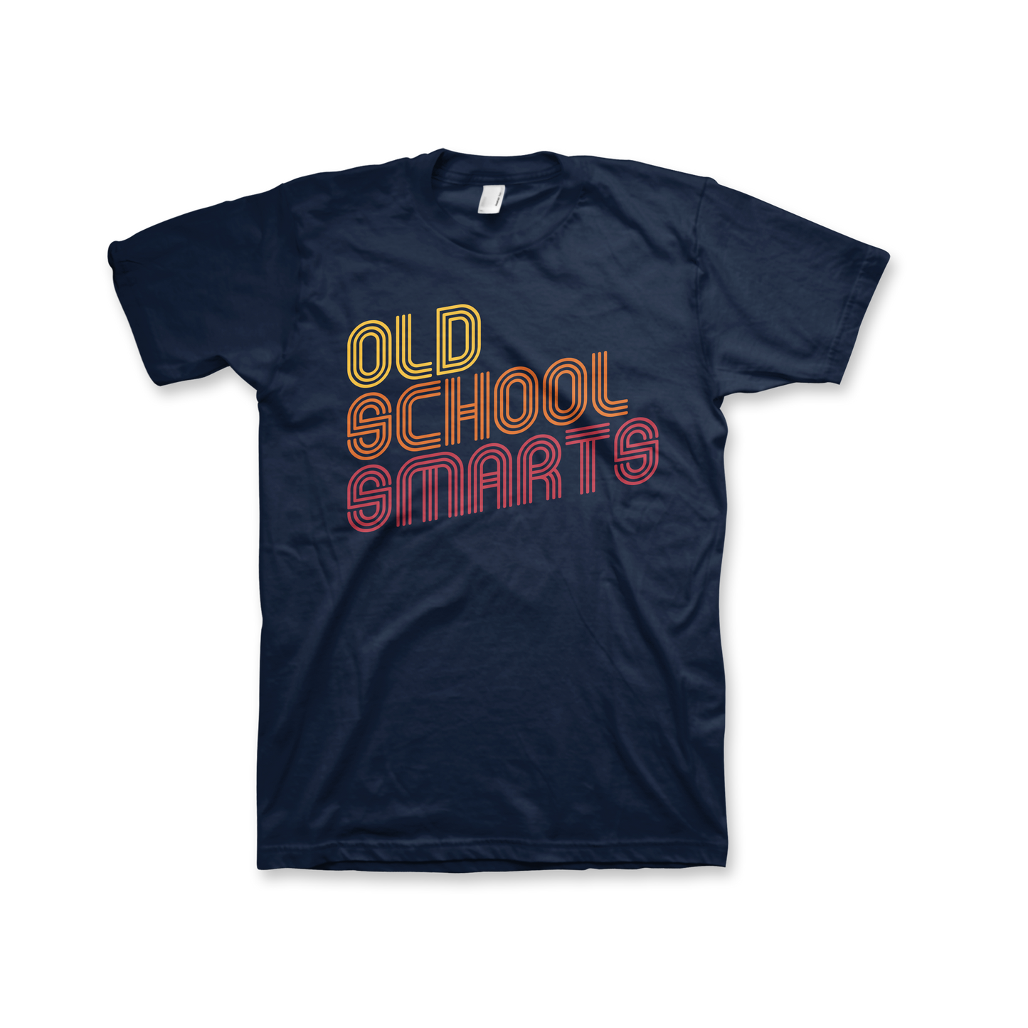 Old School Smarts T-Shirt (Unisex) Navy