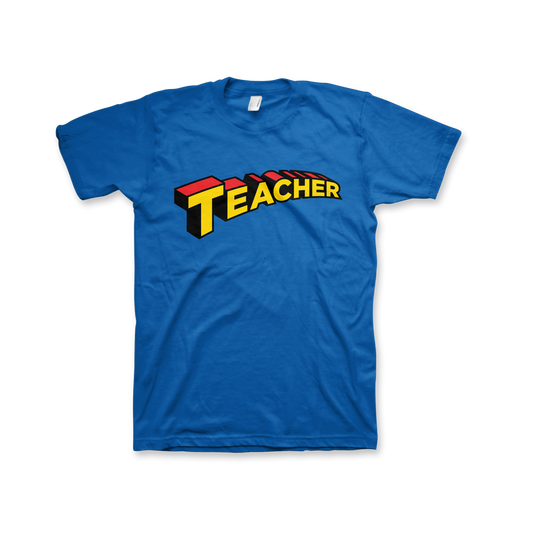 Super Teacher T-Shirt (Unisex) Royal Blue