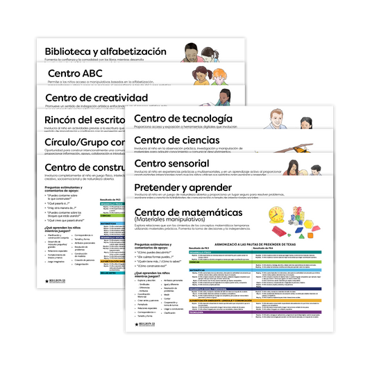 2024 Prekindergarten Alignment Posters - Spanish (Set of 11)