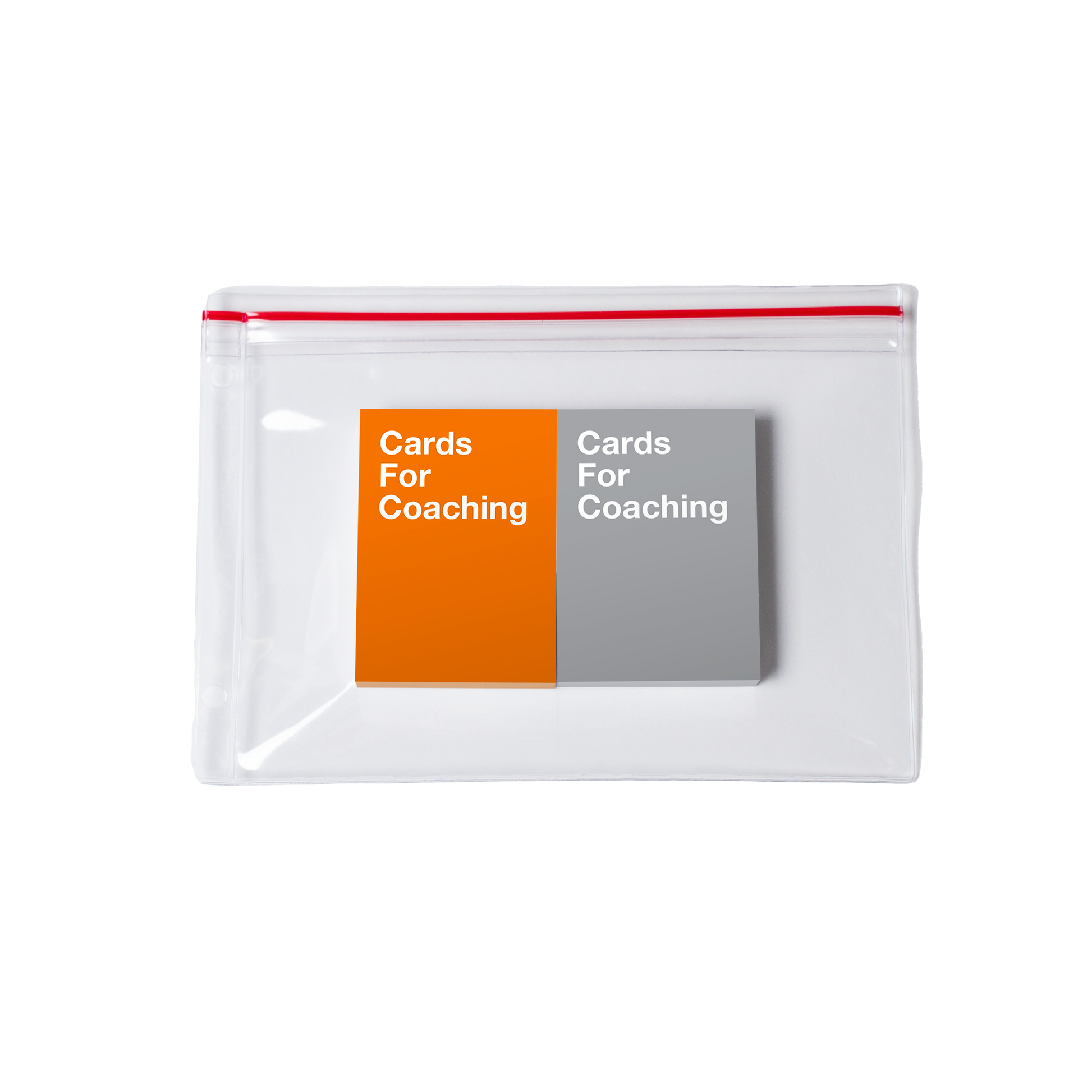 Preview of the orange and gray cards in the Cards for Coaching: PLC Edition deck