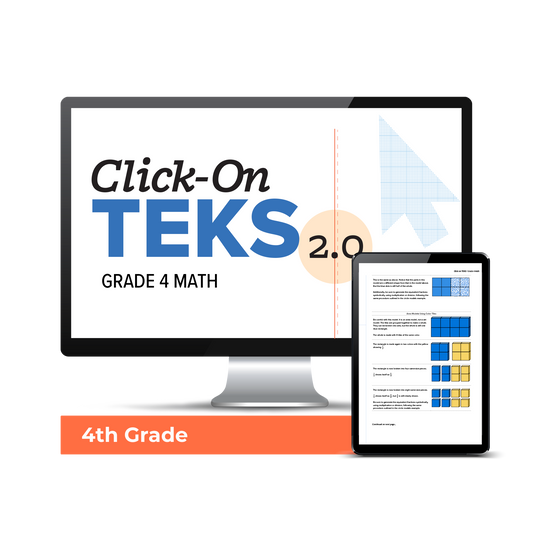 Click-On TEKS 2.0: Grade 4 Math (Downloadable PDF)