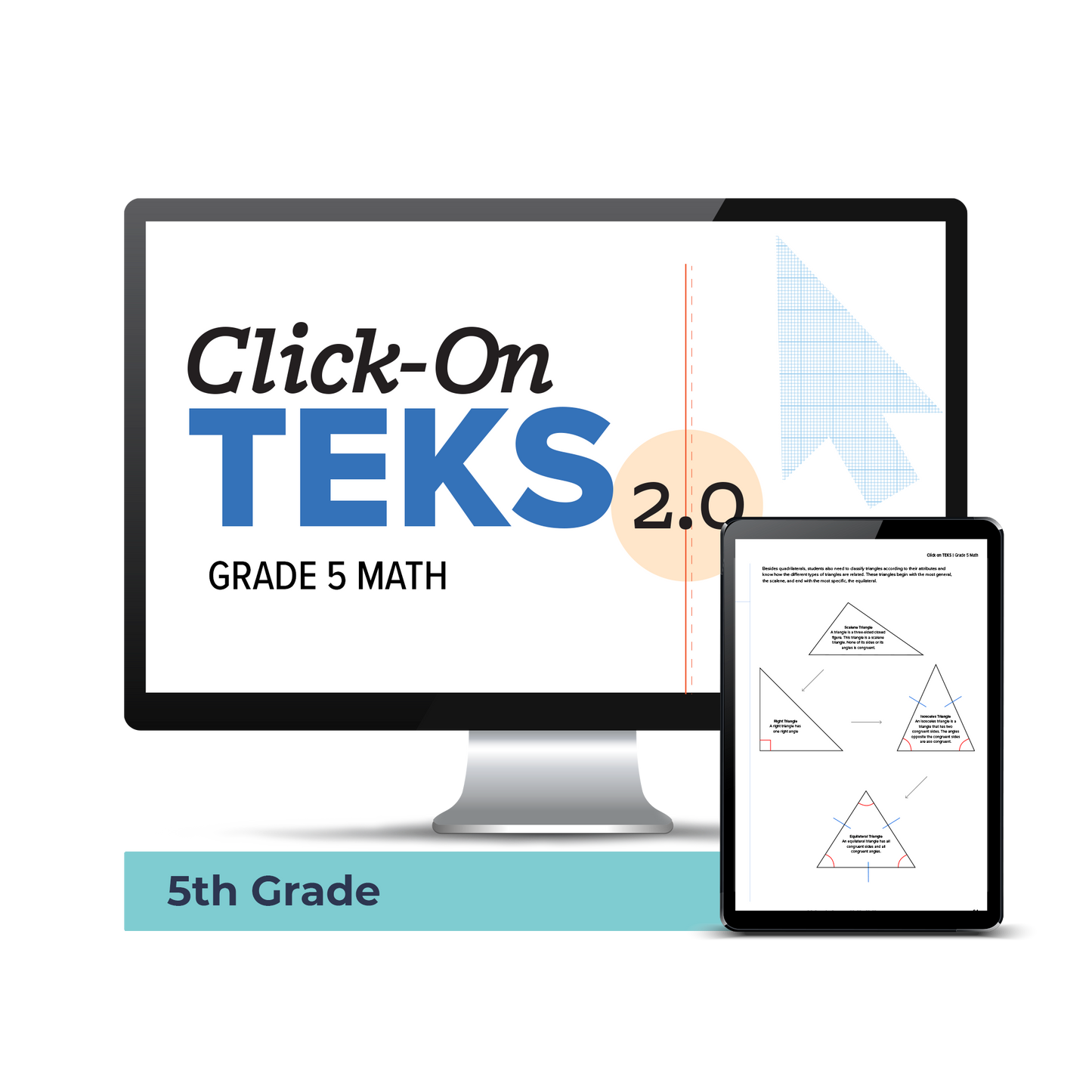 Click-On TEKS 2.0: Grade 5 Math (Downloadable PDF)