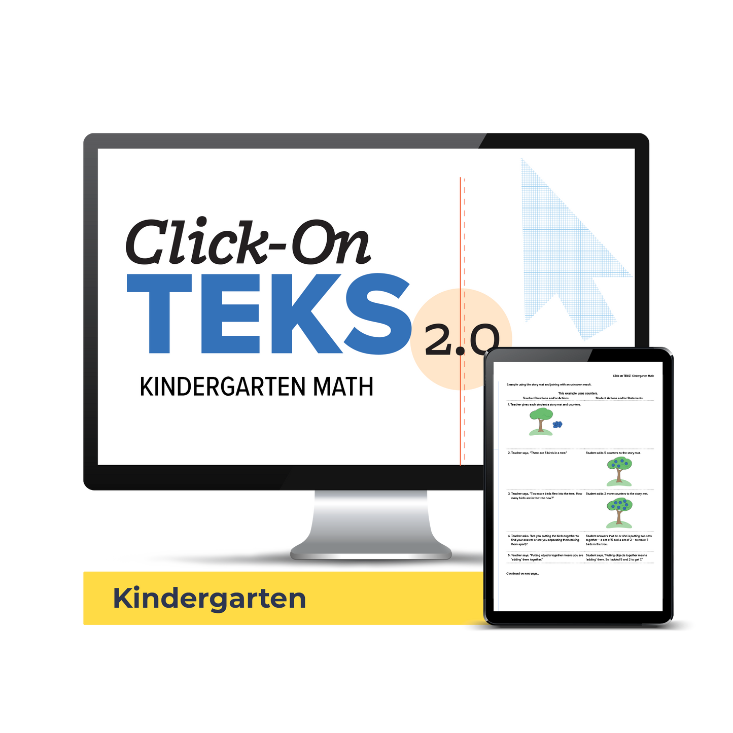 Click-On TEKS 2.0: Kindergarten Math (Downloadable PDF)