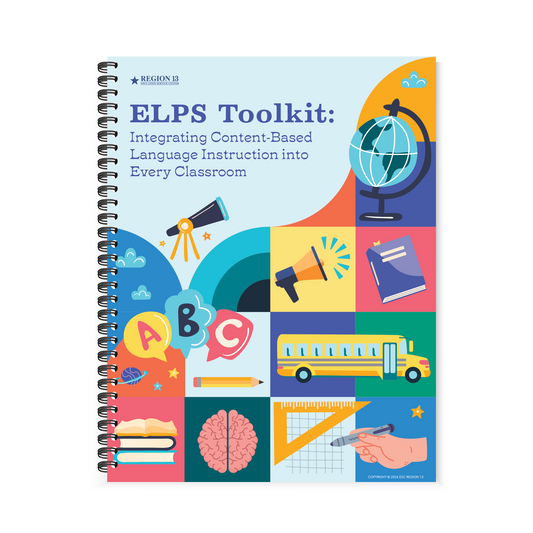 Colorful cover of the ELPS Toolkit Spiral bound book