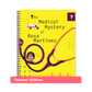 Preview of the yellow cover featuring a woman's face wearing glasses and a large stethoscope across the front of Region 13's The Medical Mystery of Rosa Martinez (Teacher Edition, Spiral-Bound) book.