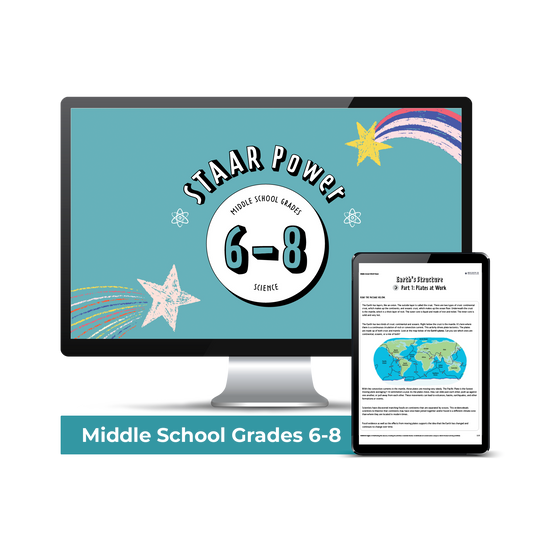 Science STAAR Power: Middle School - Individual License (Downloadable PDF)