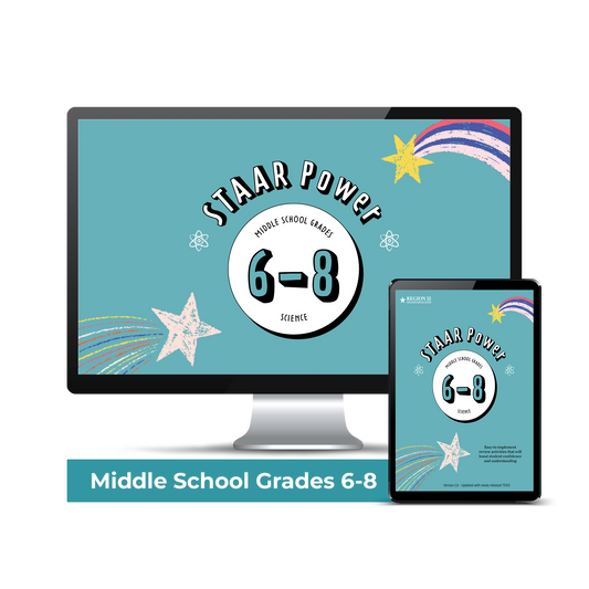 Science STAAR Power: Middle School - New TEKS Edition (Coming Soon) (Downloadable PDF)