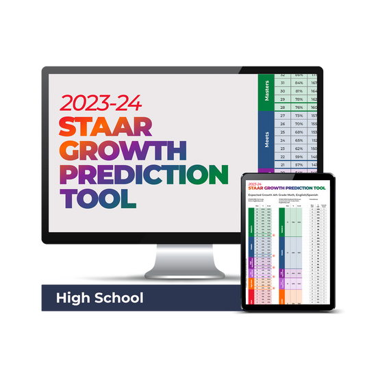 2023-24 STAAR Growth Prediction Tool: High School Campus License (Downloadable Tools)