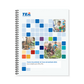 Preview of the blue and white front cover of the Texas Prekindergarten Guidelines Spanish (Spiral-Bound) book. The front cover features children playing with blocks, educational toys, and gardening. 