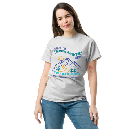 Where the Learning Adventure Begins (Unisex) Ash Gray