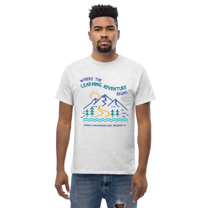 Where the Learning Adventure Begins (Unisex) Ash Gray