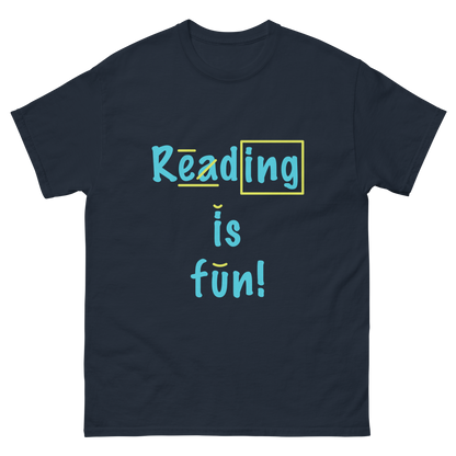 Reading is Fun! T-Shirt (Unisex) Black or Navy