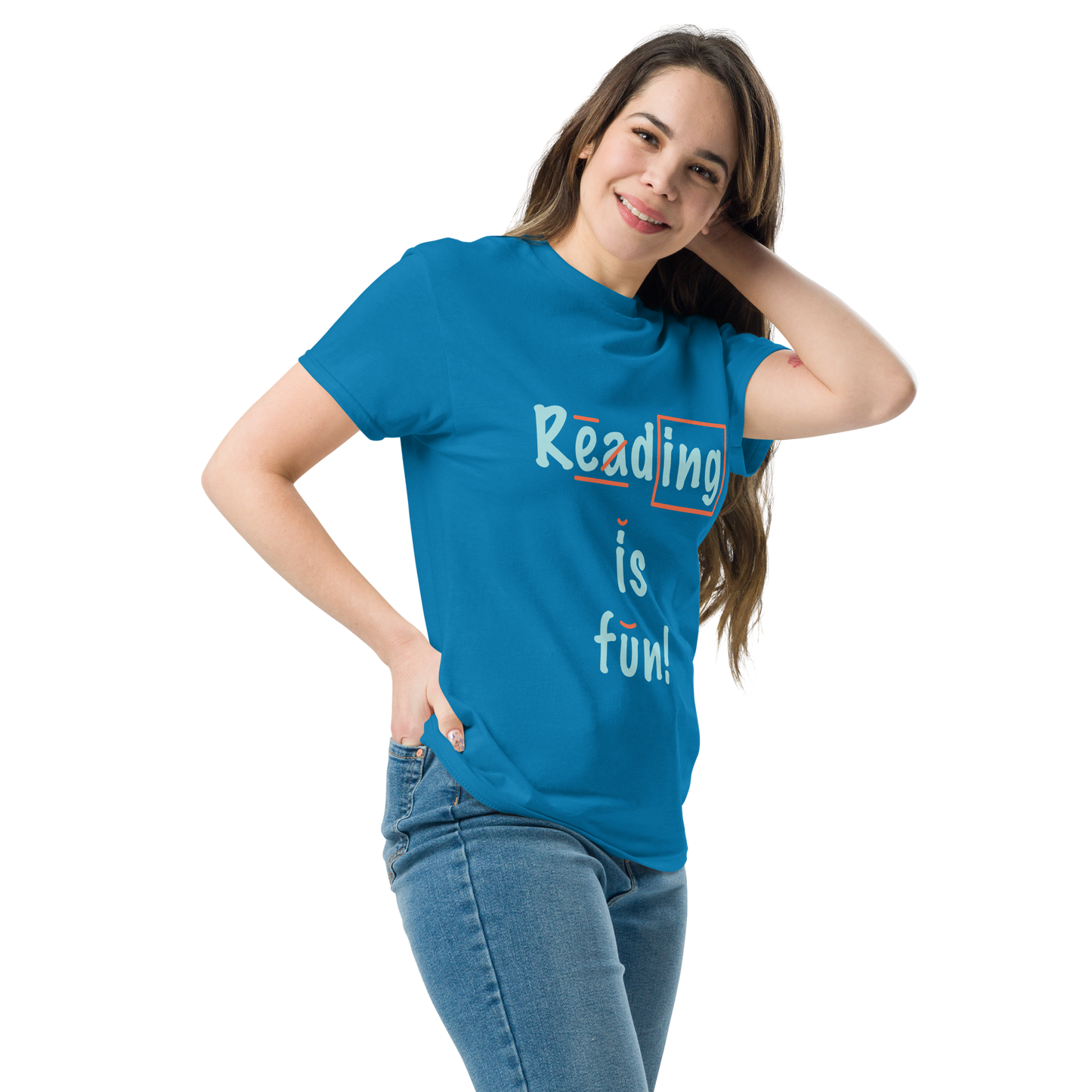 Reading is Fun! T-Shirt (Unisex) Royal Blue or Sapphire
