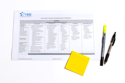 T-TESS Appraiser Training Guide & Rubric Participant Handouts