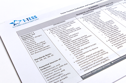 T-TESS Appraiser Training Guide & Rubric Participant Handouts