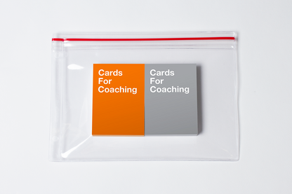Preview of the orange and gray cards in the Cards for Coaching: PLC Edition deck