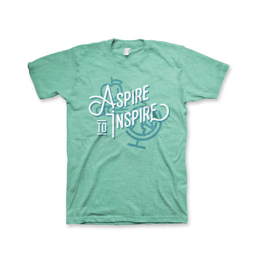 Aspire to Inspire T-Shirt (Unisex) Heather Mint