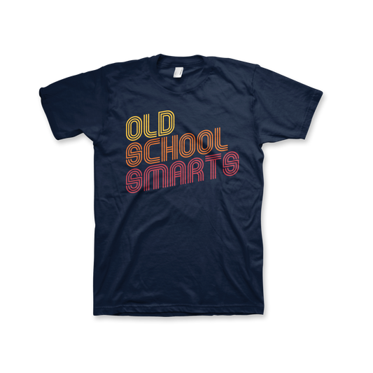 Old School Smarts T-Shirt (Unisex) Navy