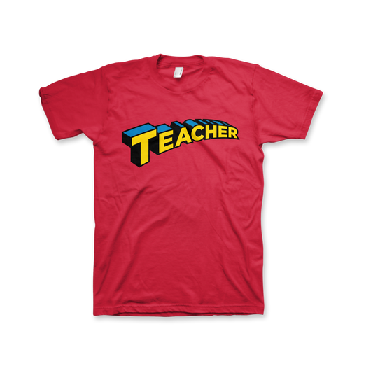 Super Teacher T-Shirt (Unisex) Red