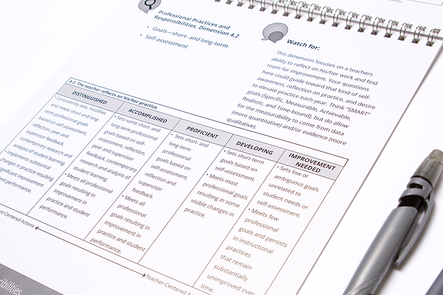 T-TESS Rubric Flipchart (Spiral-Bound)