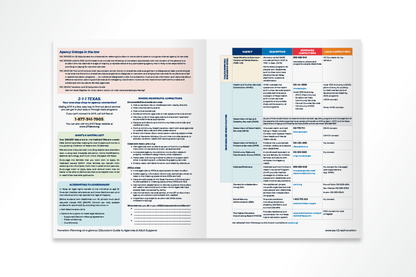 Transition Planning At-A-Glance Series:  Agencies and Adult Supports (Paperback)