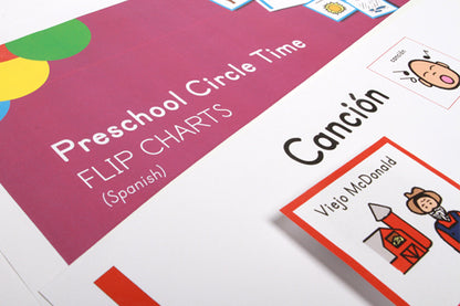 Early Childhood Circle Time Flip Charts - Spanish (Set of Posters)