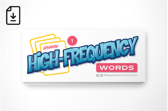 Spanish High-Frequency Words: First Grade (Downloadable PDF)