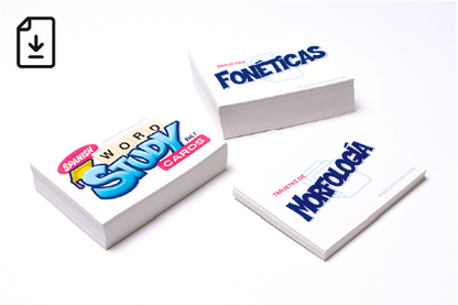 Spanish Word Study Cards - Phonics and Morphology (Downloadable PDFs)