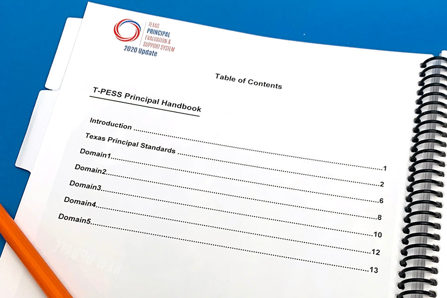 T-PESS Appraiser Training Documents - 2020 Updated Rubric (Spiral-Bound)